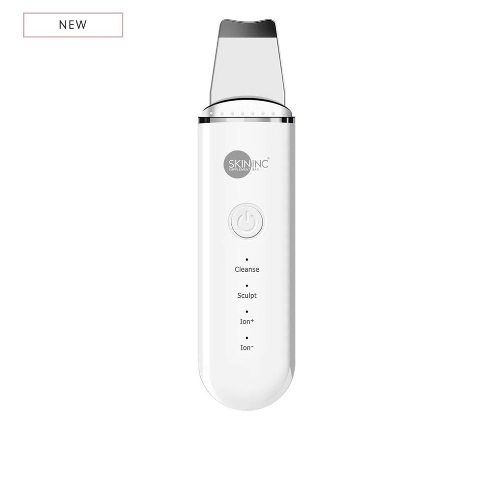 Skin Inc White Ultrasonic Skin Spatula - Deep Cleanse & Sculpt